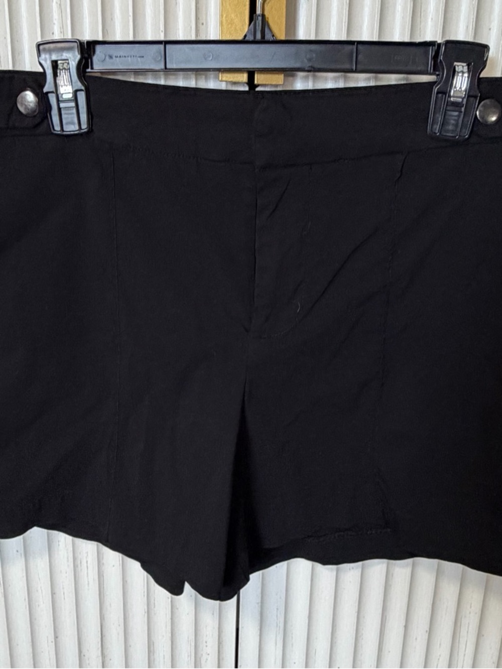 Maurices Black High-Rise Shorts with Front Zip
